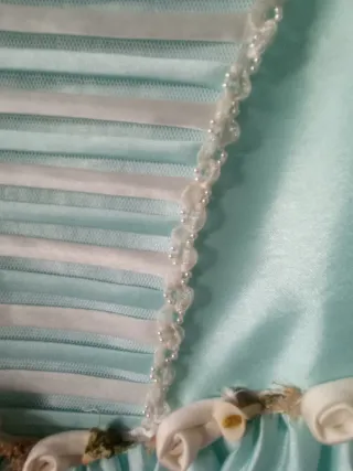 Vestido niña comunión princesa azul