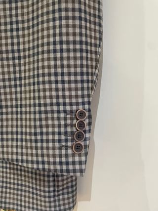 Americana Mirto Lana Gris y Marrón