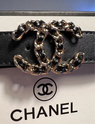 Cinturón Chanel Hebilla Dorada