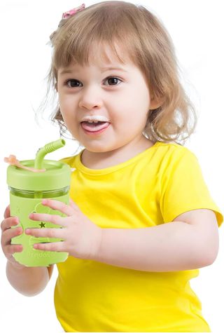 PandaEar Vasos de Vidrio para Niños y Bebés, Juego