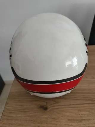 Casco Integral Shoei Blanco y Rojo
