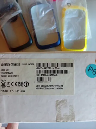 Carcasas Vodafone Smart II (Negro, Azul, Rosa)