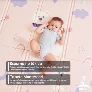 Alfombra Bebé Plegable 180x200x1.5 CM.