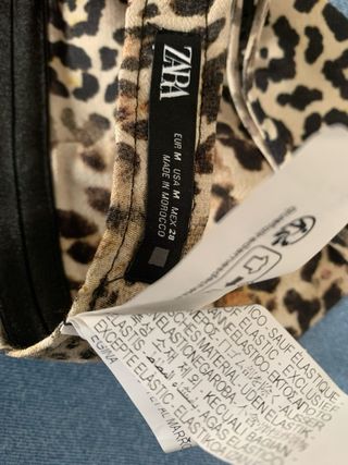 Top Zara Animal Print Talla M