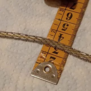 Preciosa gargantilla plata y oro