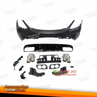Paragolpes Trasero Mercedes W205 2014-2018 4P Loo