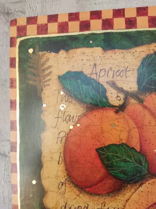 Lámina Apricot cocina sobre DM, detalles oro