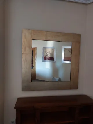 Espejo Madera Envejecida Dorado y marrones