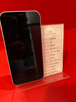 iPhone 12 64GB Plata