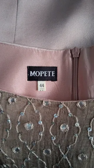 Top señora pedrería MOPETE beige/rosa