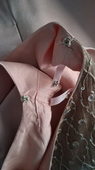 Top señora pedrería MOPETE beige/rosa