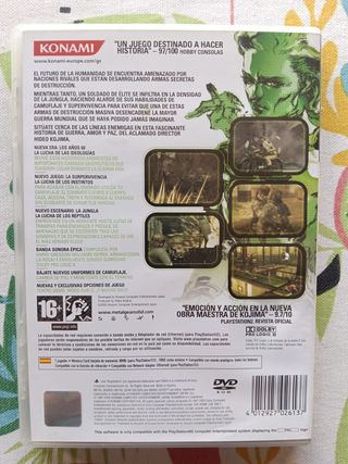 Metal Gear Solid 3 Snake Eater PS2 Konami