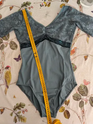 Maillot ballet Talla M manga 3/4 encaje