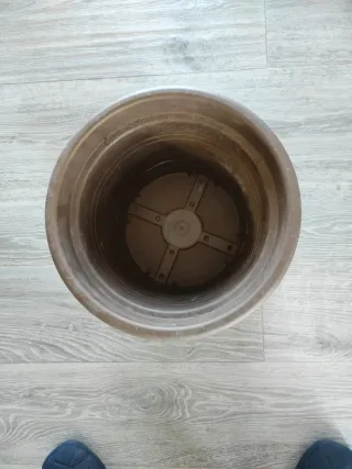 Maceta grande con plato