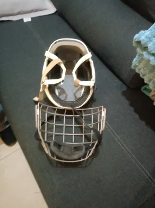 Casco de hockey Bauer blanco