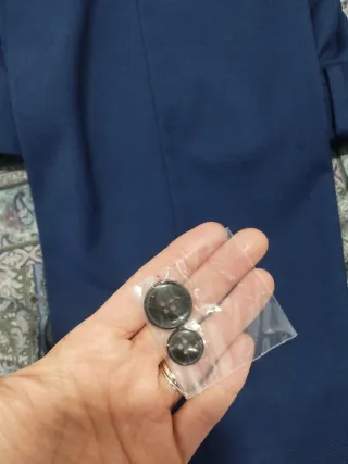 Traje de hombre azul