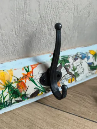 Colgador Ikea Flores Forja