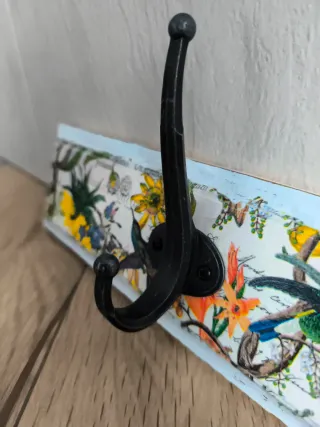 Colgador Ikea Flores Forja