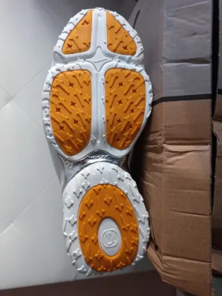 Zapatillas Blancas y Plateadas