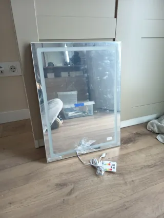 Espejo tocador con luz LED