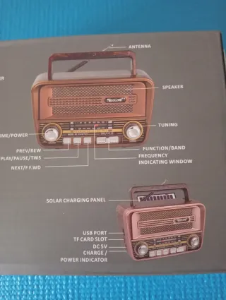 Radio GOLON RX-733BT Estilo Vintage