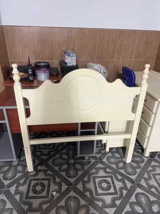 Cabecero de madera para cama de 90