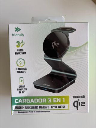 Cargador 3 en 1 Qi2 Friendly