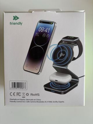 Cargador 3 en 1 Qi2 Friendly