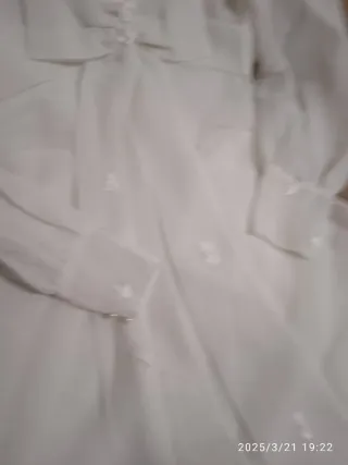 Vestido de Novia Blanco de gasa