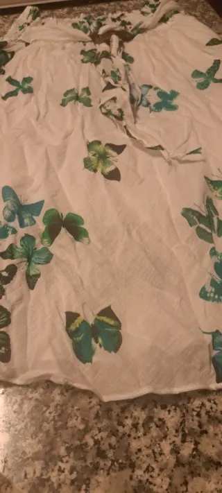 Falda larga estampada