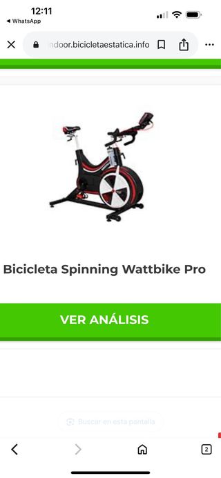 Bicicleta Spinning Wattbike Pro