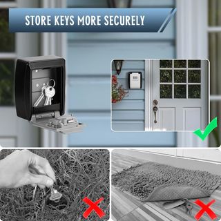 Vinabo Caja para Llaves, Caja de Seguridad para Ll