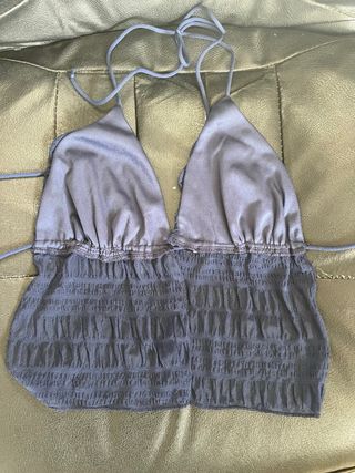 Lote 2 tops iguales, blanco y azul marino