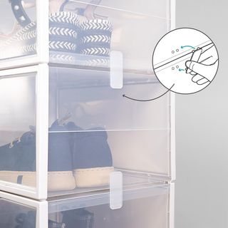 AKTIVE Max Home Cajas de zapatos plástico, Juego d