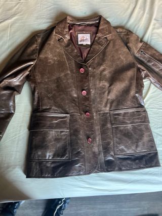Chaqueta de piel marrón Talla 52