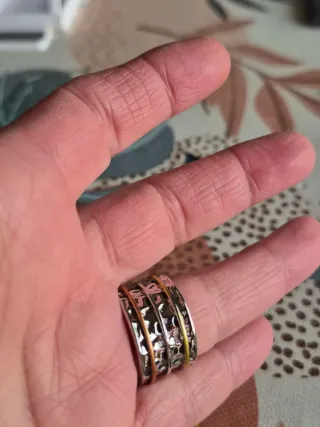 Anillo Vintage Chapado Oro y Plata