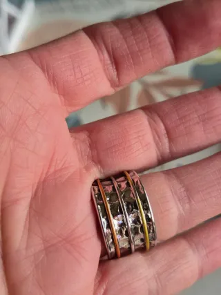 Anillo Vintage Chapado Oro y Plata