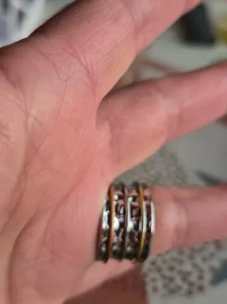 Anillo Vintage Chapado Oro y Plata