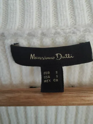 Jersey Massimo Dutti Pico Blanco