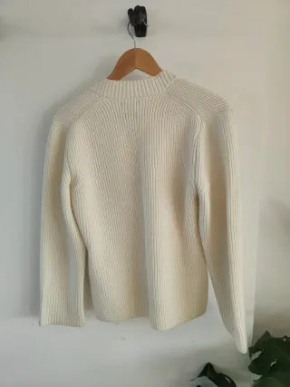 Jersey Massimo Dutti Pico Blanco