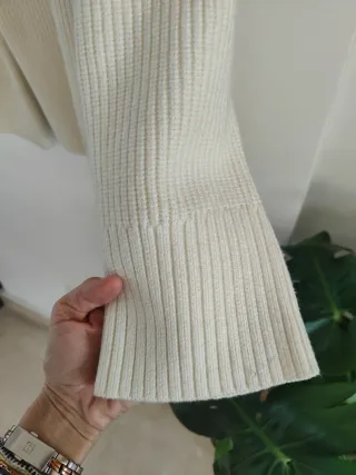 Jersey Massimo Dutti Pico Blanco