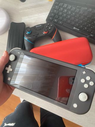 PACK | Nintendo Switch Lite Gris + Funda + Mando