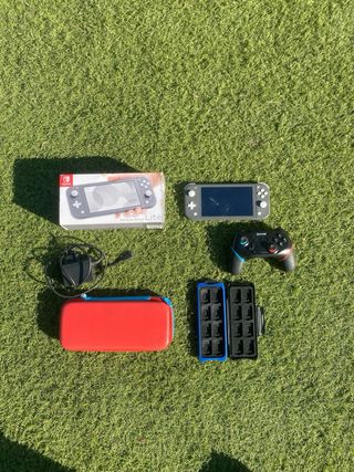 PACK | Nintendo Switch Lite Gris + Funda + Mando