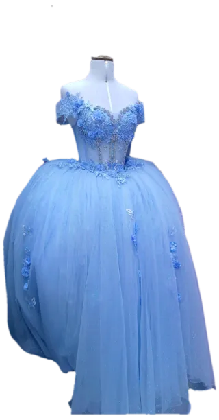 Vestido de fiesta 15 años azul