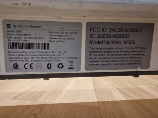 Patinete Eléctrico Xiaomi M365 Blanco