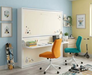 Litera abatible plegable con escritorio incorpora.