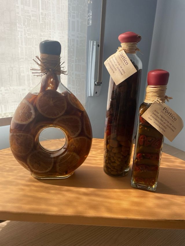 Juego botellas decorativas Pórtico