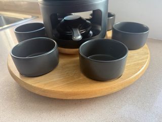 Set Fondue de carne 6 servicios base giratoria