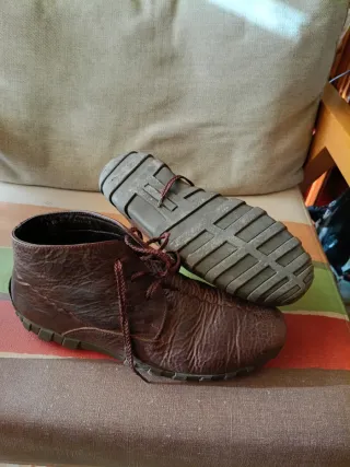 Botines de piel marrones