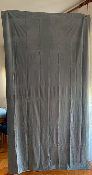 Tende velluto oscuranti grigie